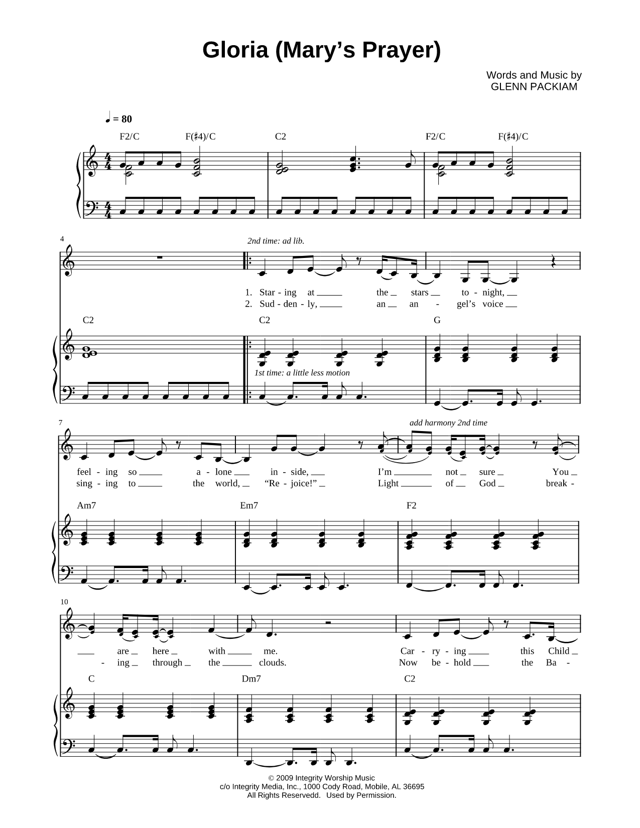 Gloria (Mary's Prayer)