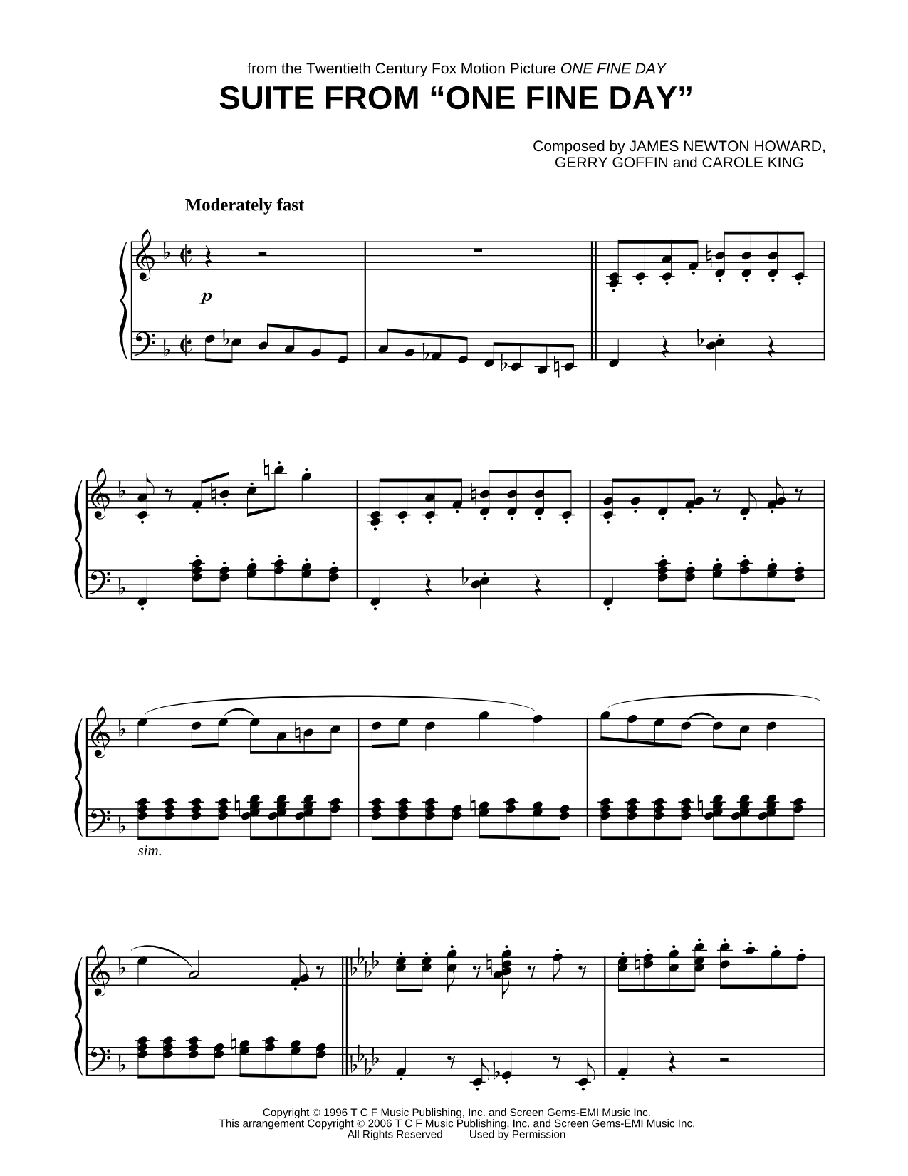 Suite from "One Fine Day"