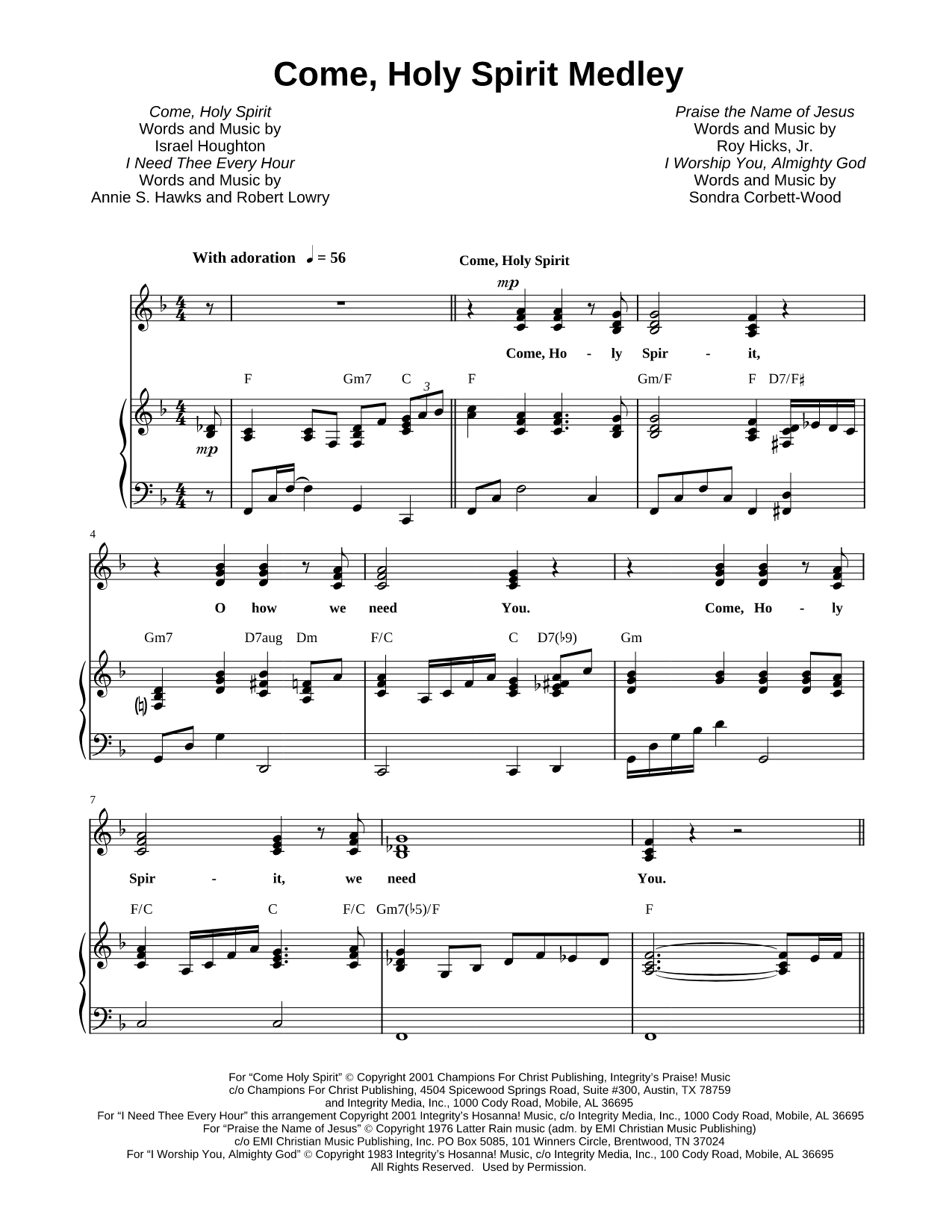 Come, Holy Spirit Medley