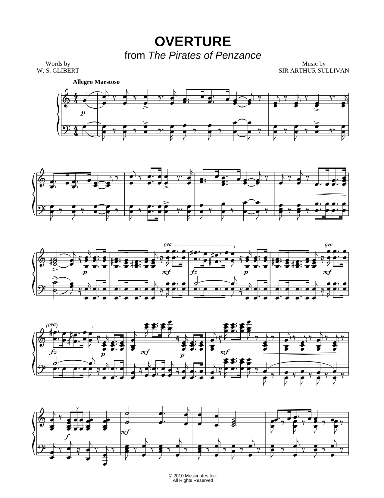 Overture from The Pirates of Penzance