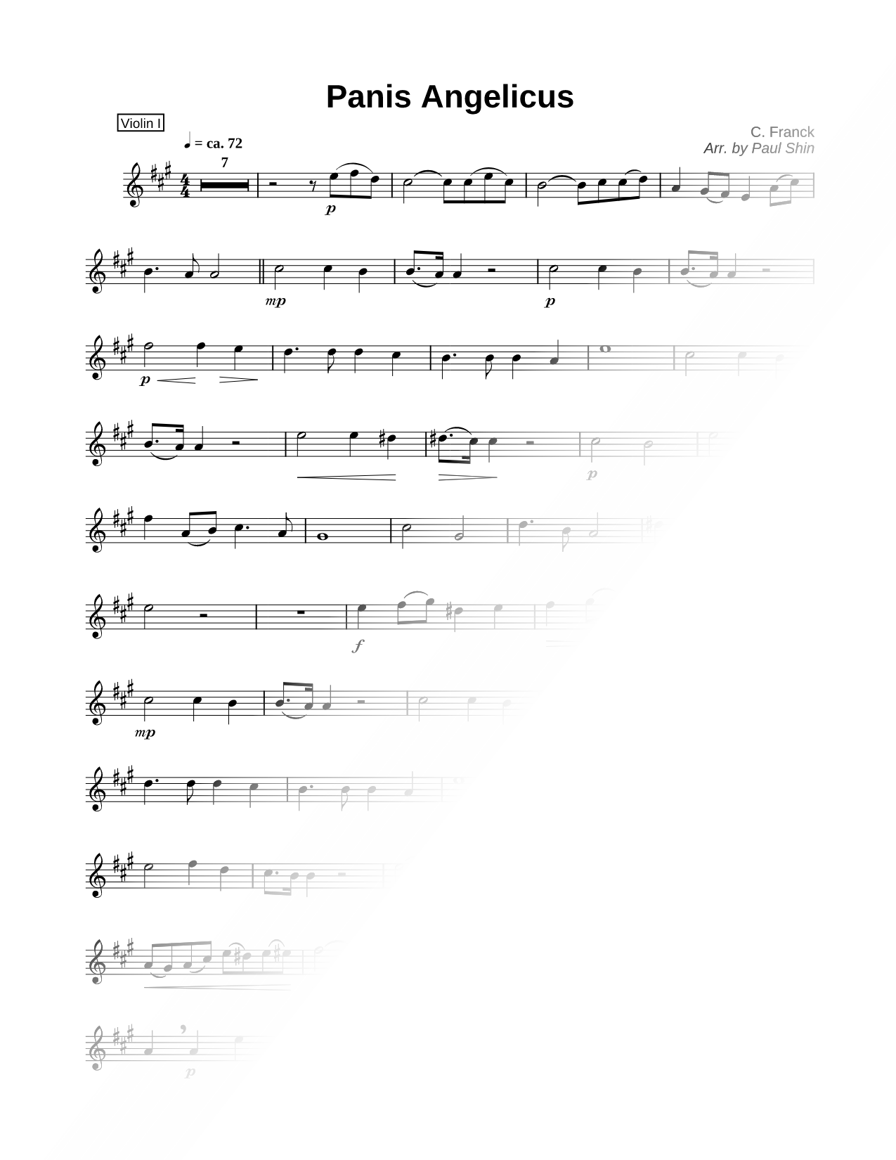Panis Angelicus - Violin 1