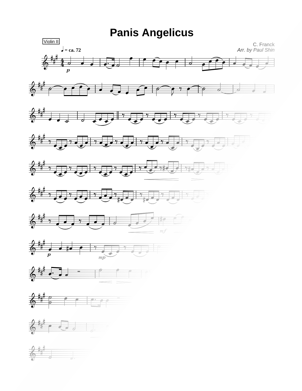 Panis Angelicus - Violin 2
