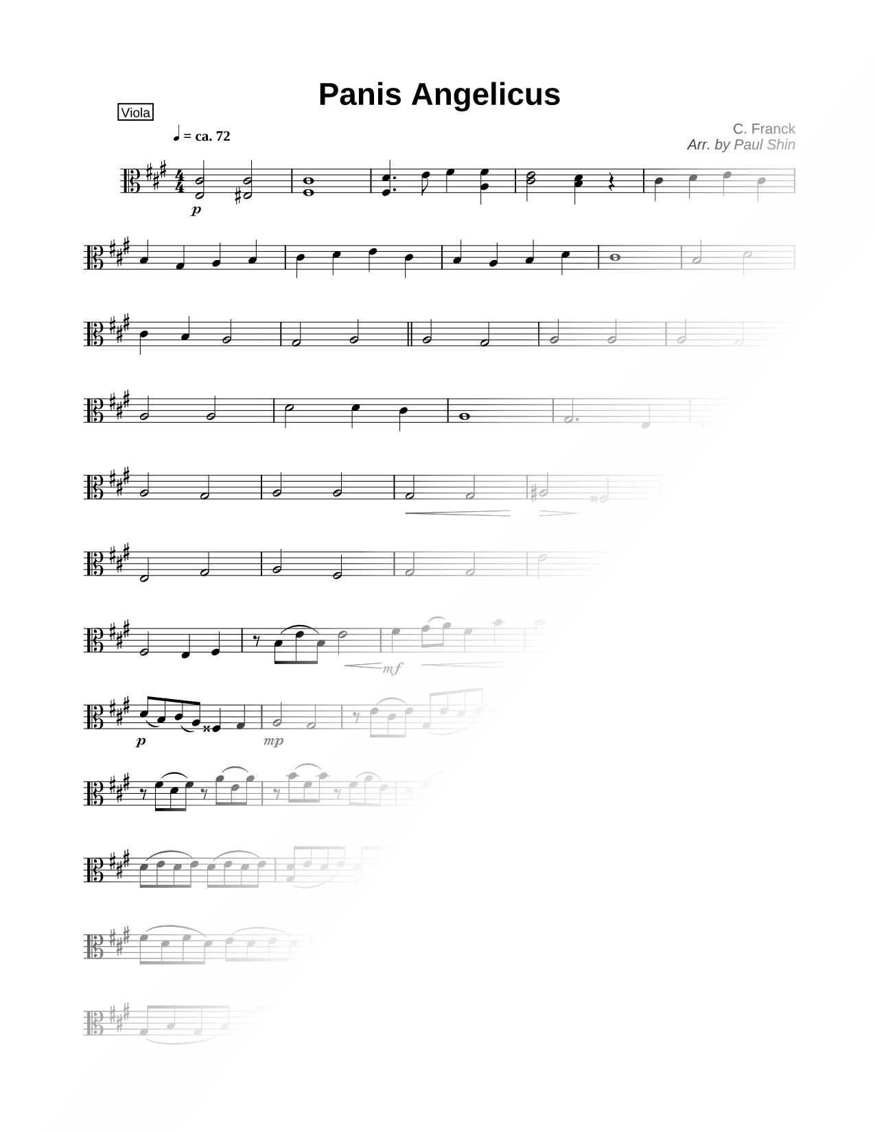 Panis Angelicus - Viola