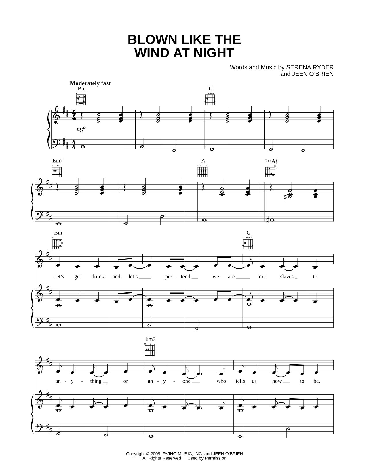 Blown Like the Wind At Night