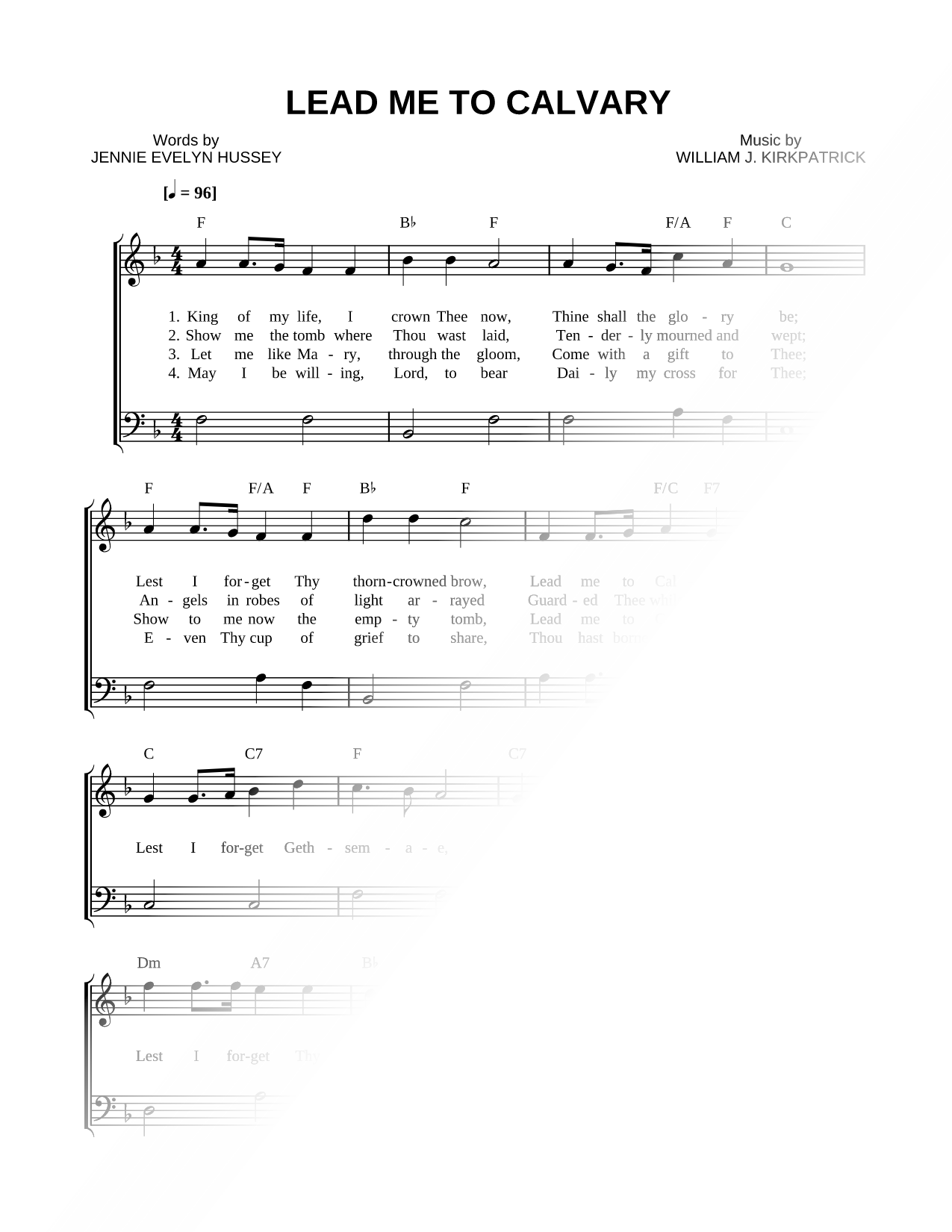 Lead Me to Calvary