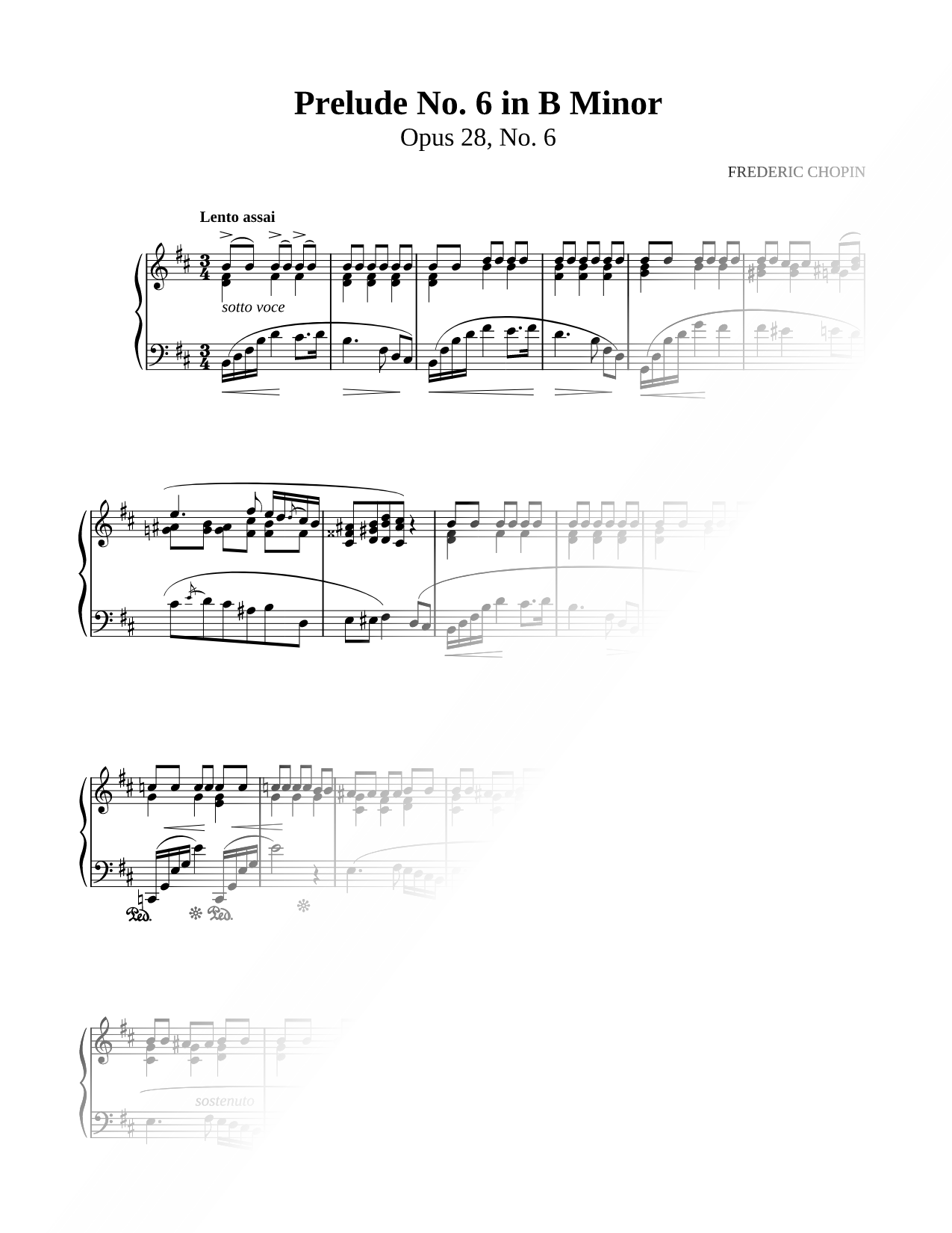 Prelude in B Minor, Op. 28, No. 6