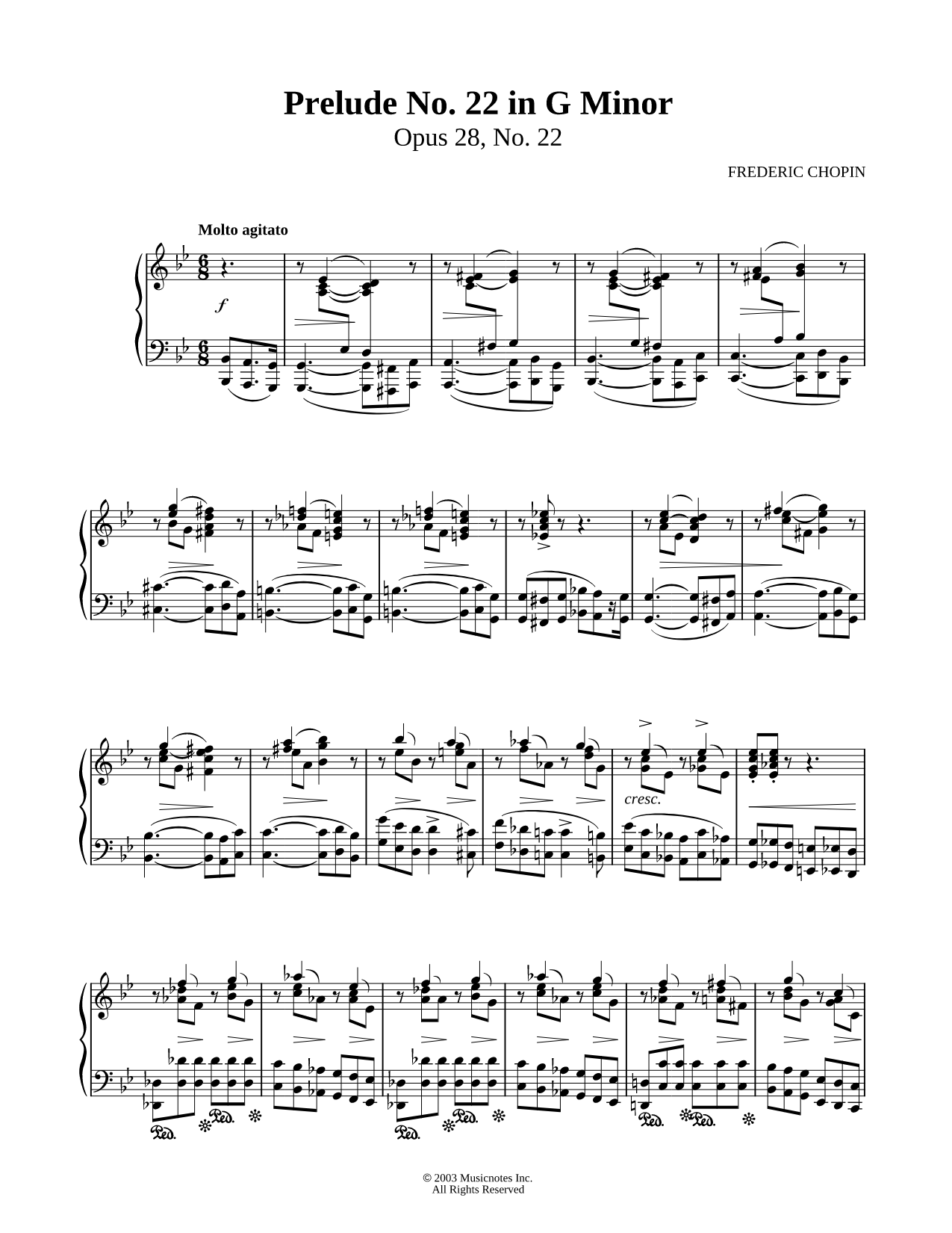 Prelude No. 22 In G Minor, Op. 28, No. 22