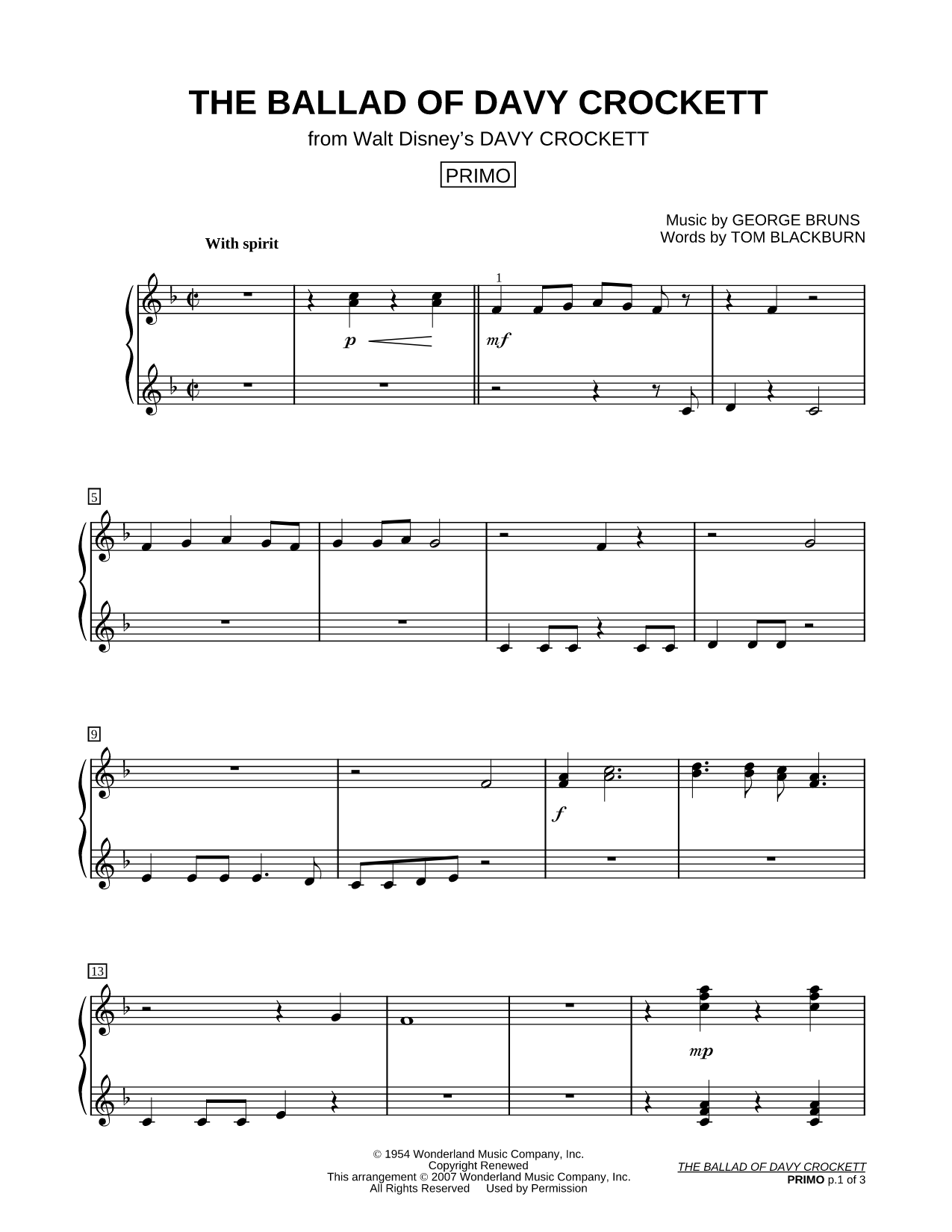 The Ballad of Davy Crockett
