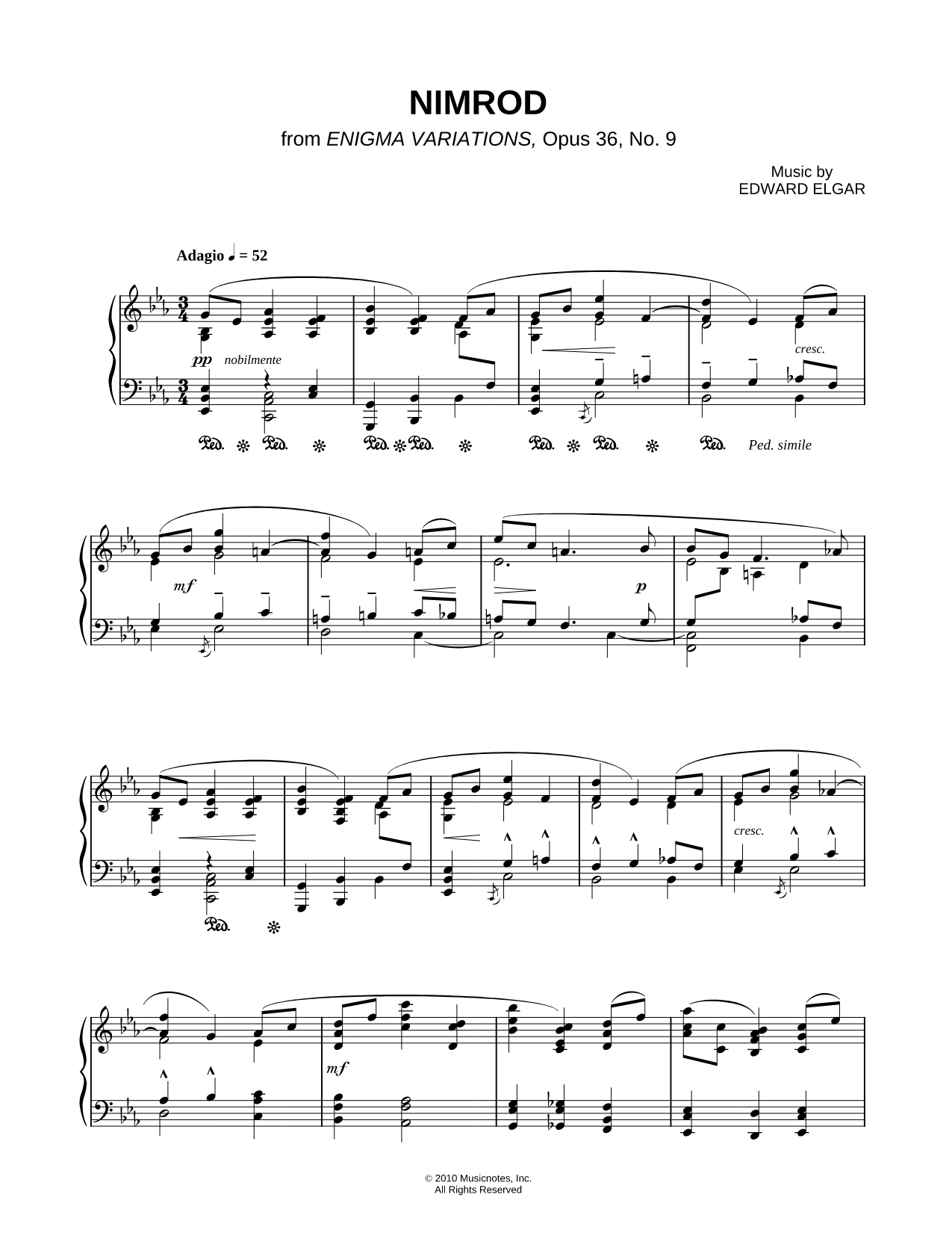 Nimrod from Enigma Variations, Opus 36, No. 9