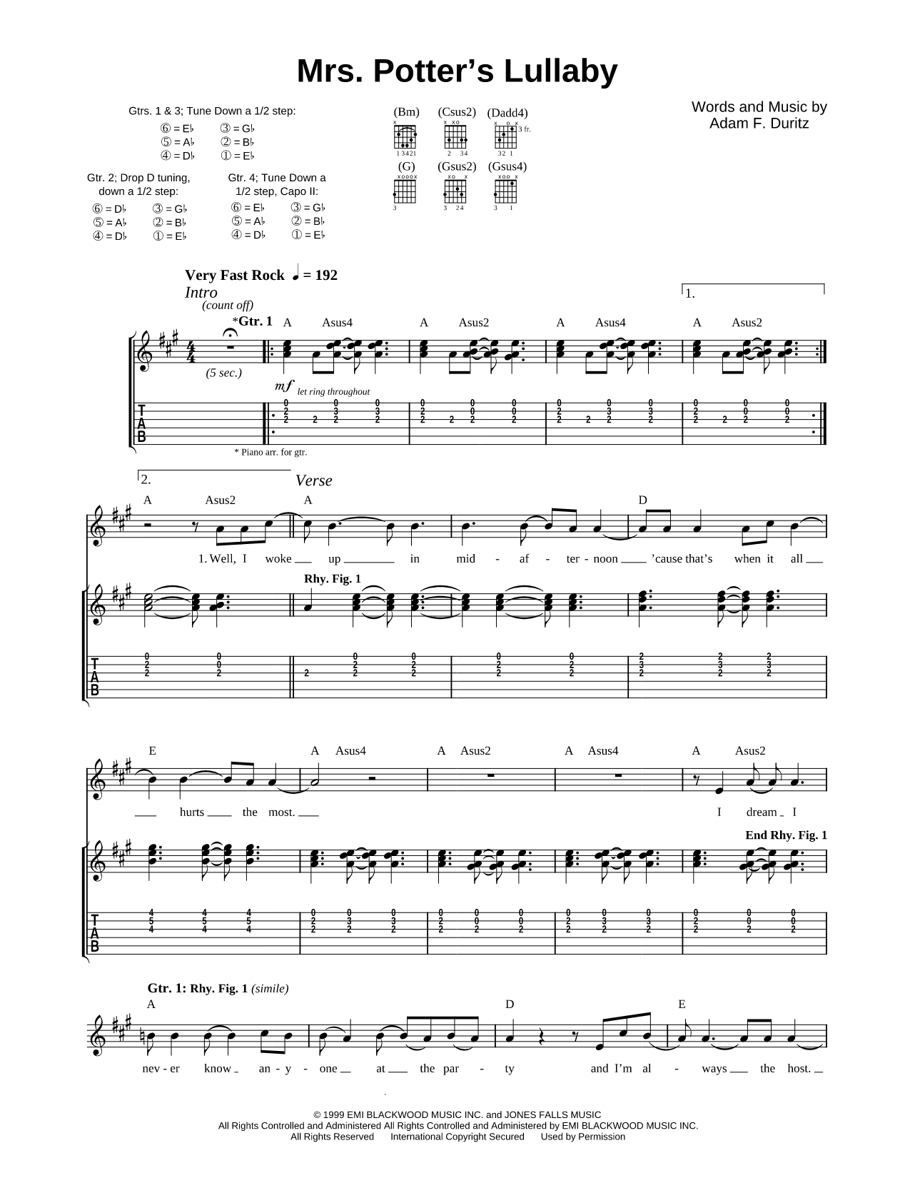 Mrs. Potter's Lullaby