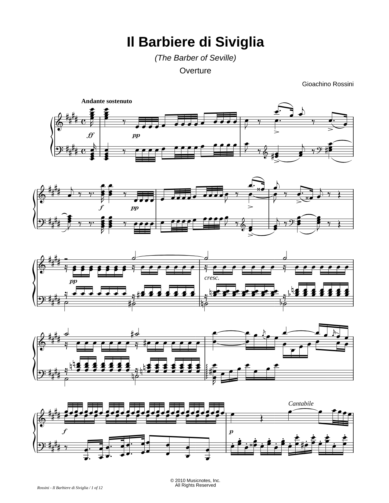 The Barber of Seville Overture (complete)