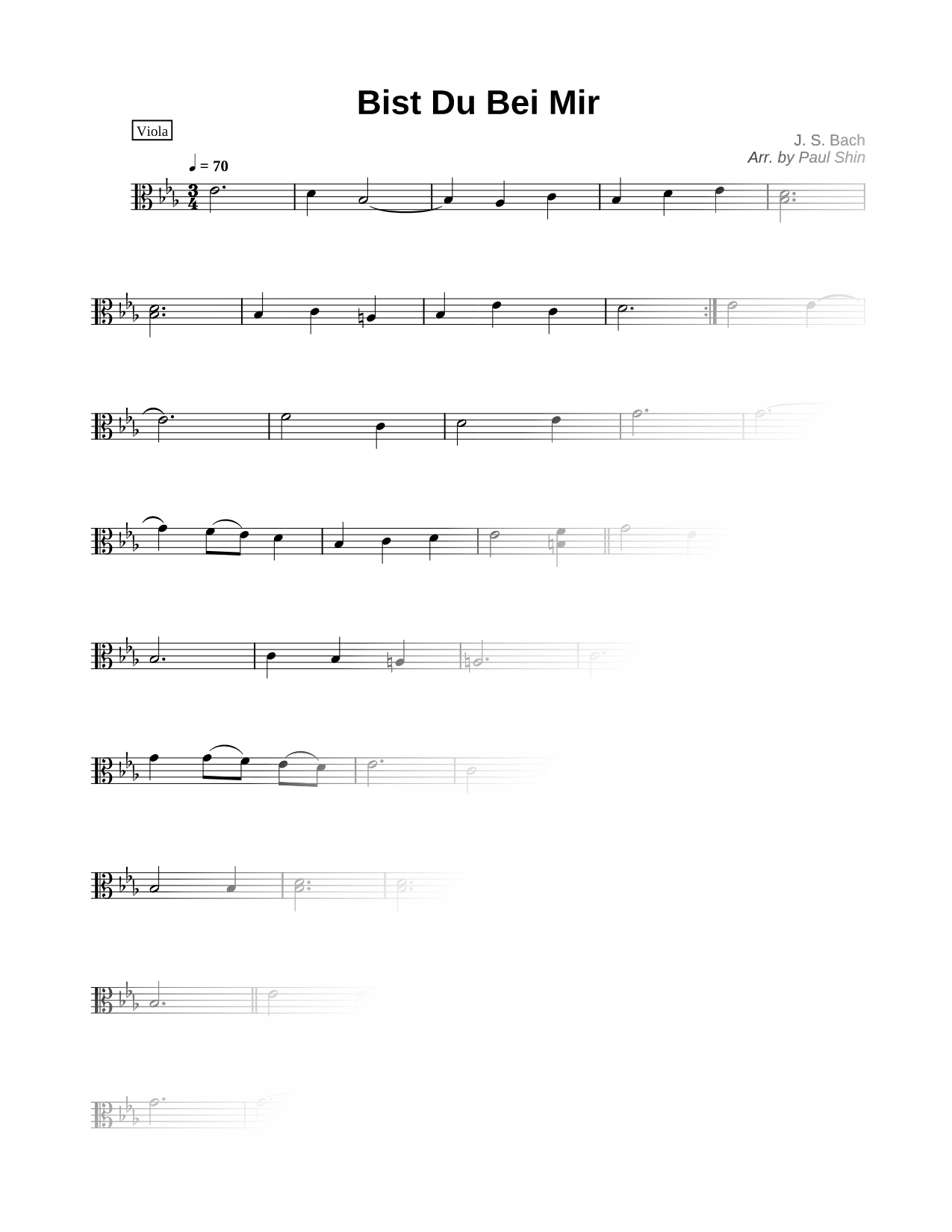 Bist du bei mir - Viola (Part 3)
