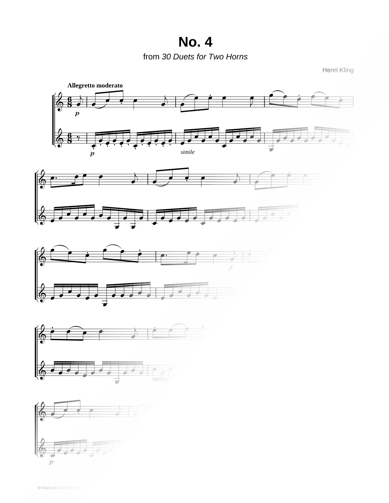 Horn Duet No. 4