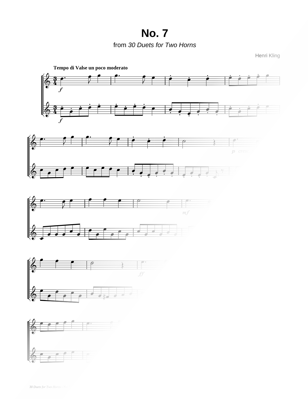 Horn Duet No. 7