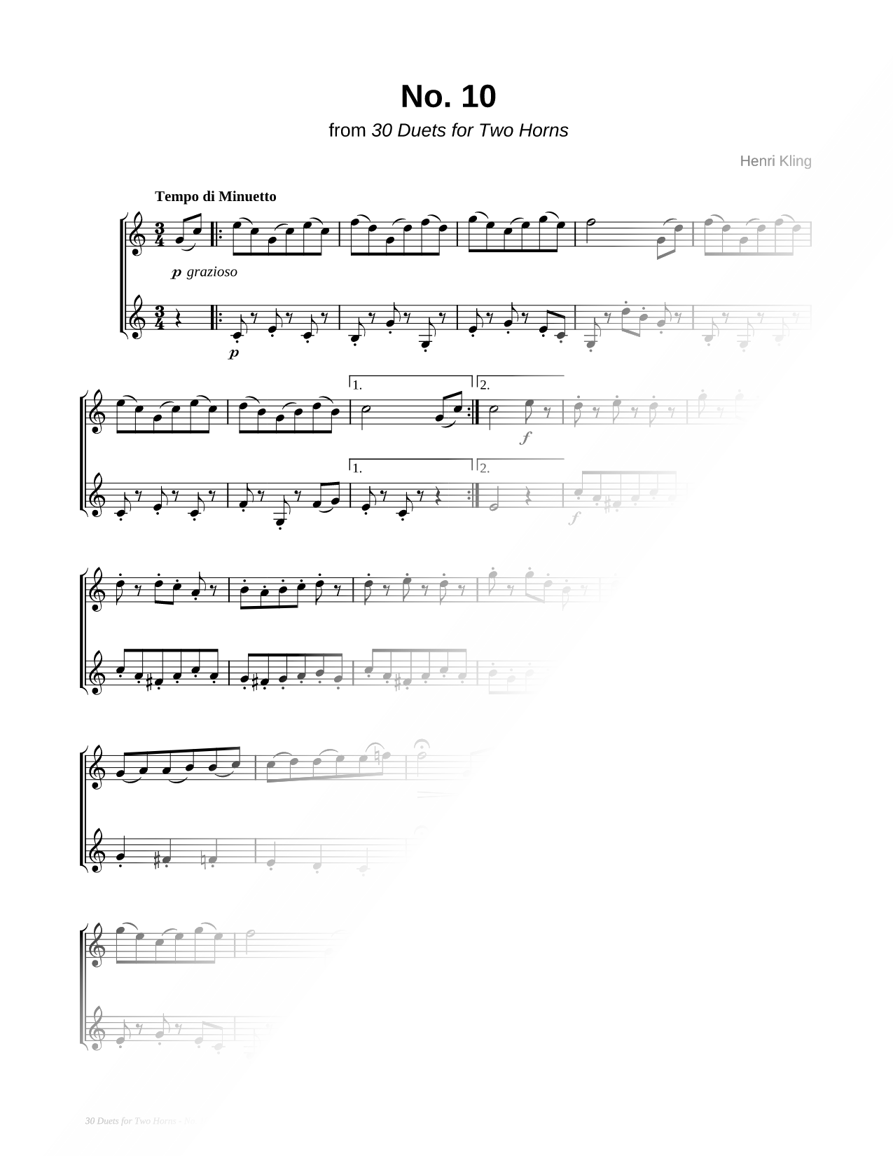 Horn Duet No. 10