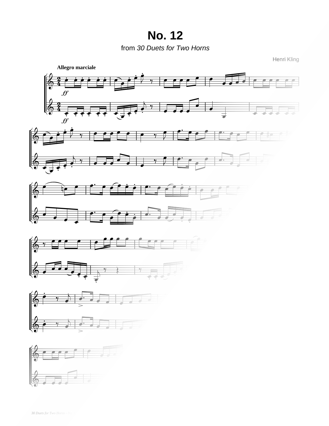 Horn Duet No. 12