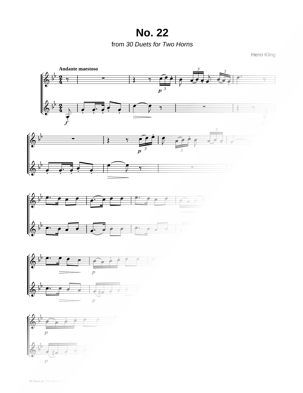 Horn Duet No. 22