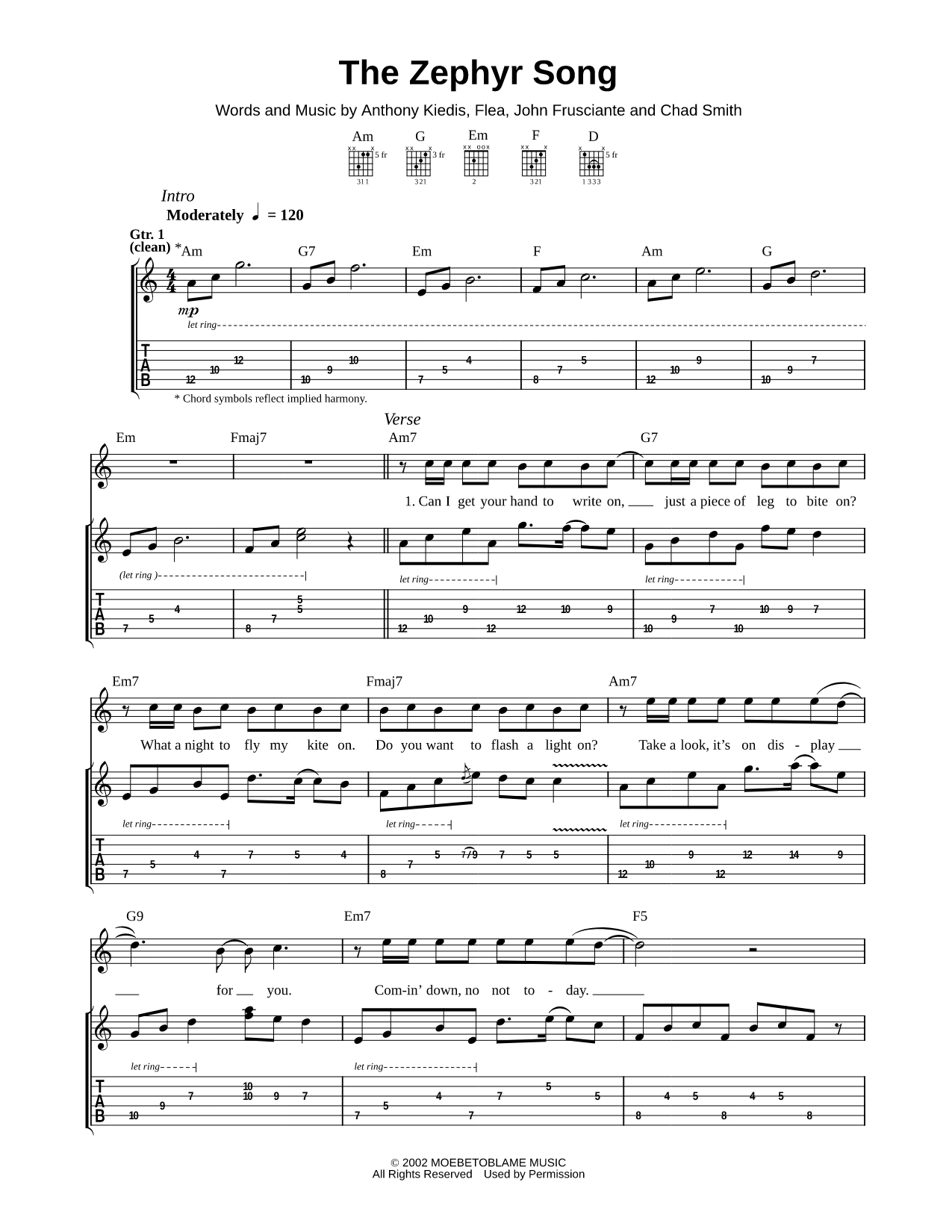 The Zephyr Song