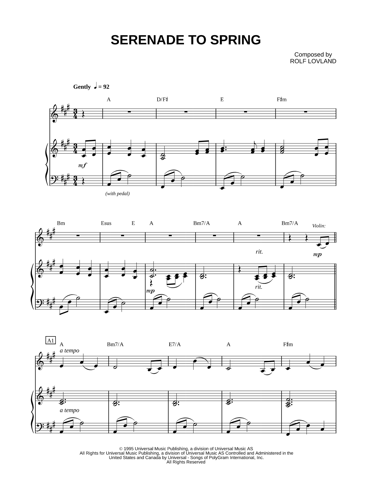 Serenade to Spring