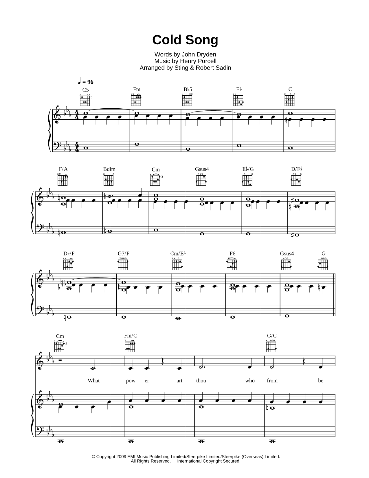 Cold Song