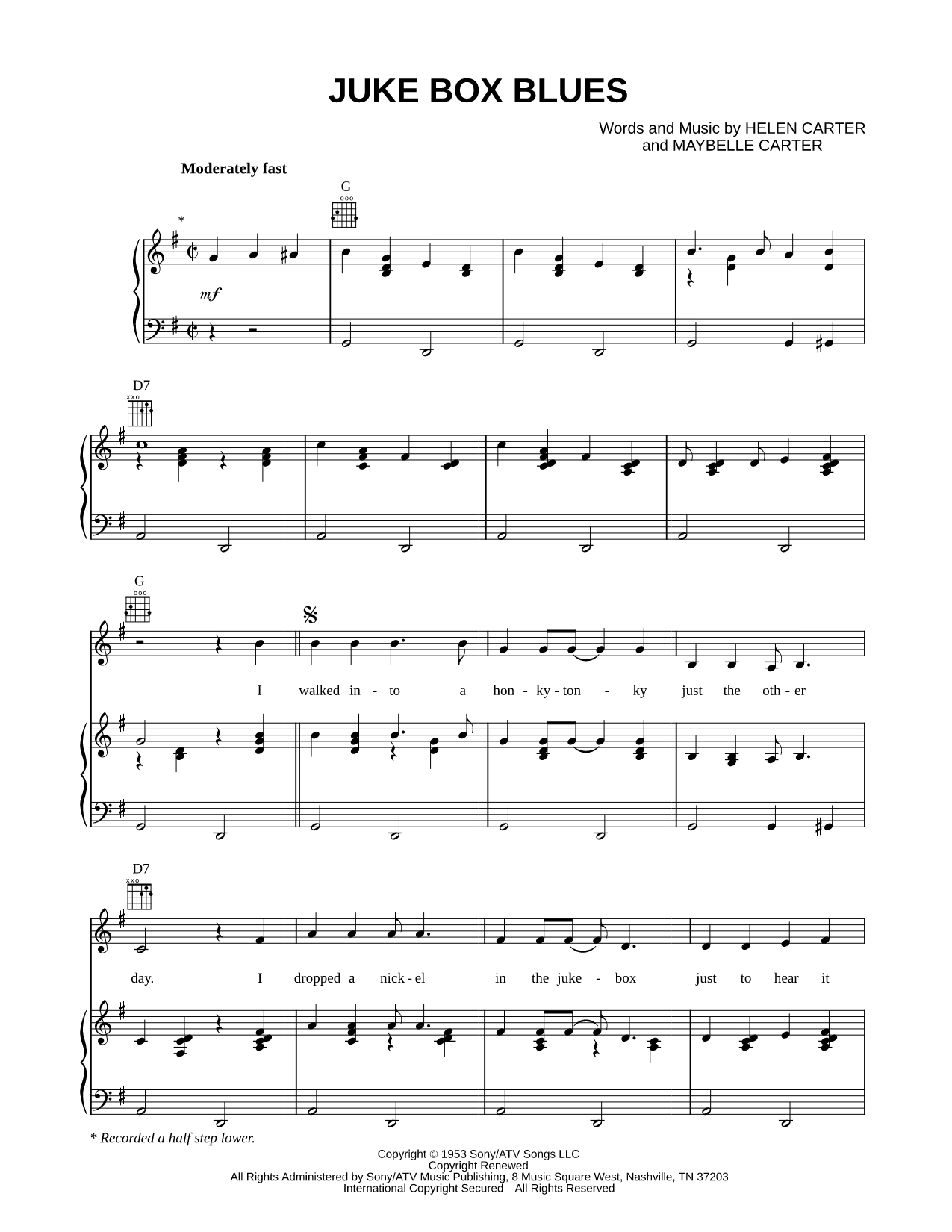 Juke Box Blues
