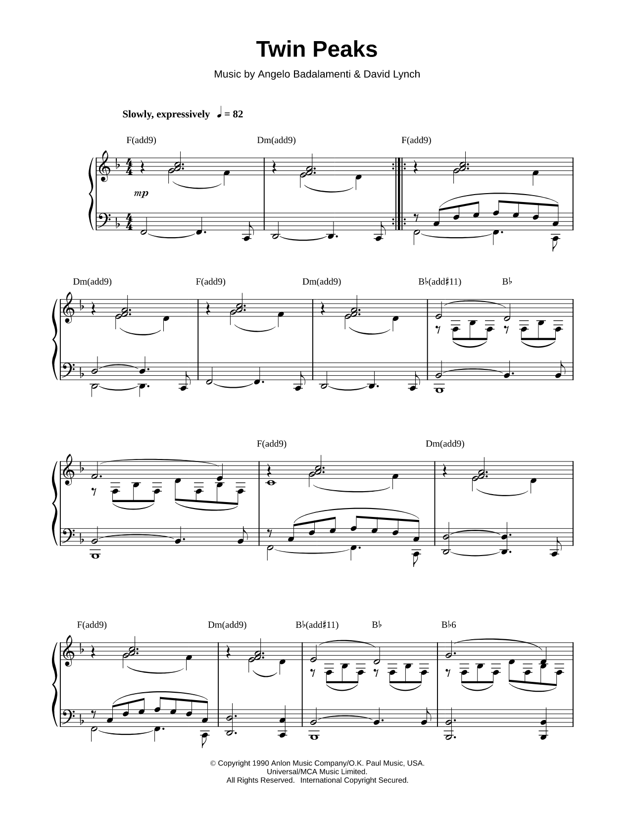 Twin Peaks Theme