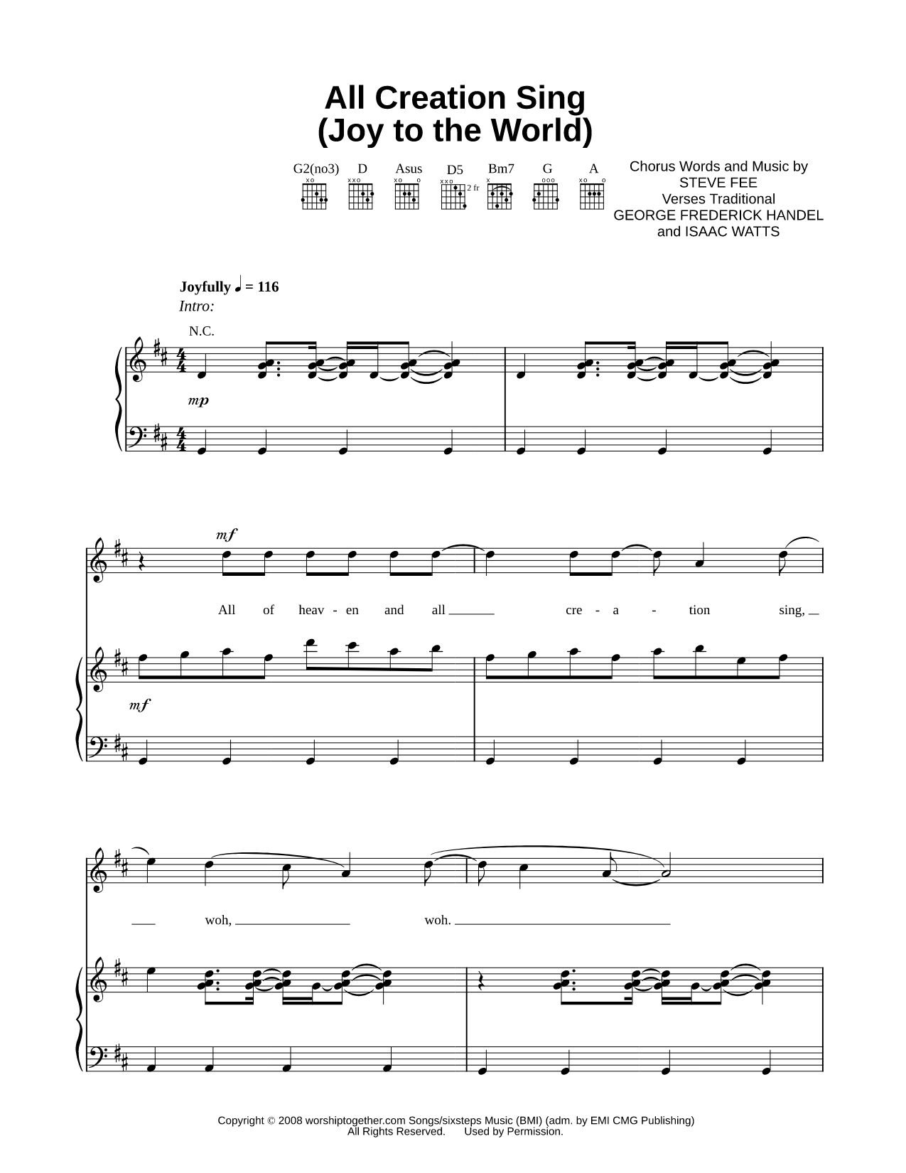 All Creation Sing (Joy to the World)