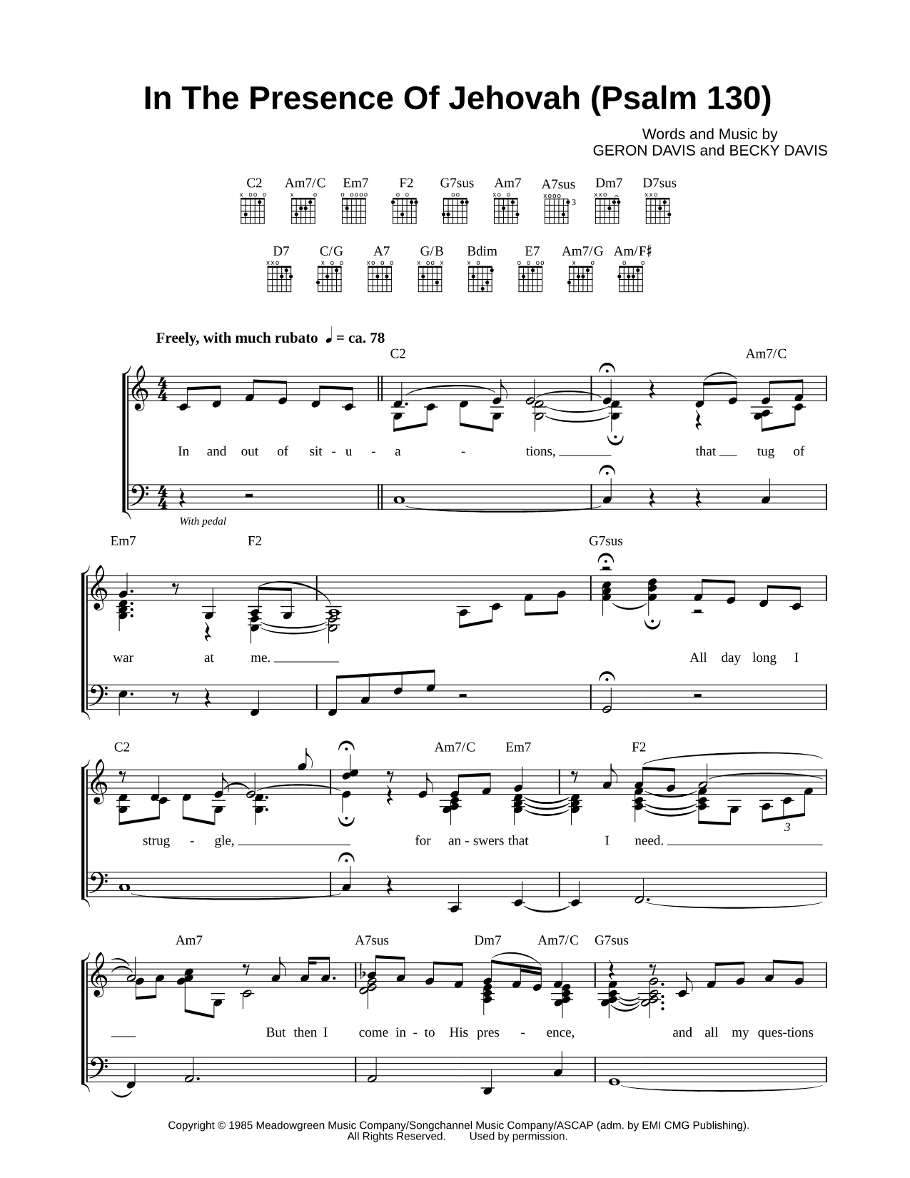 In the Presence of Jehovah (Psalm 130)