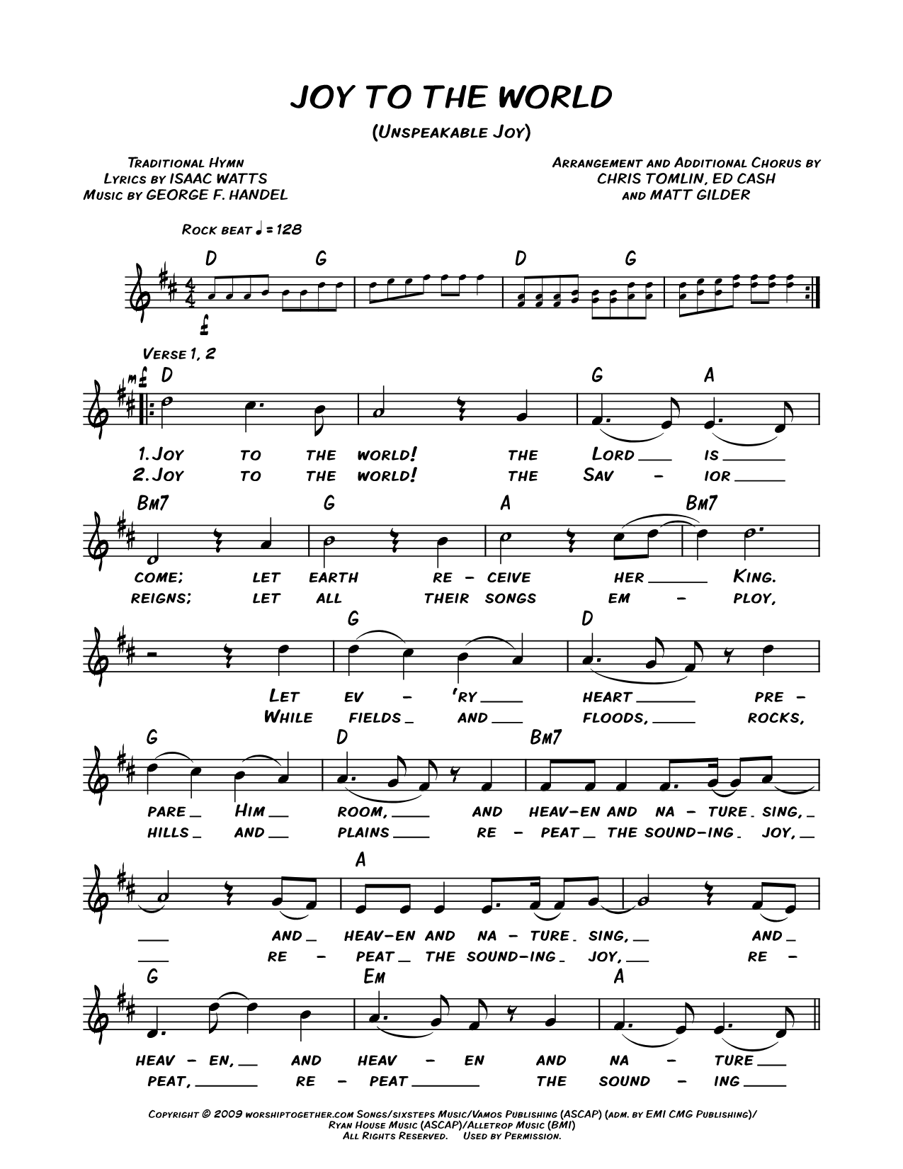 Joy to the World (Unspeakable Joy)