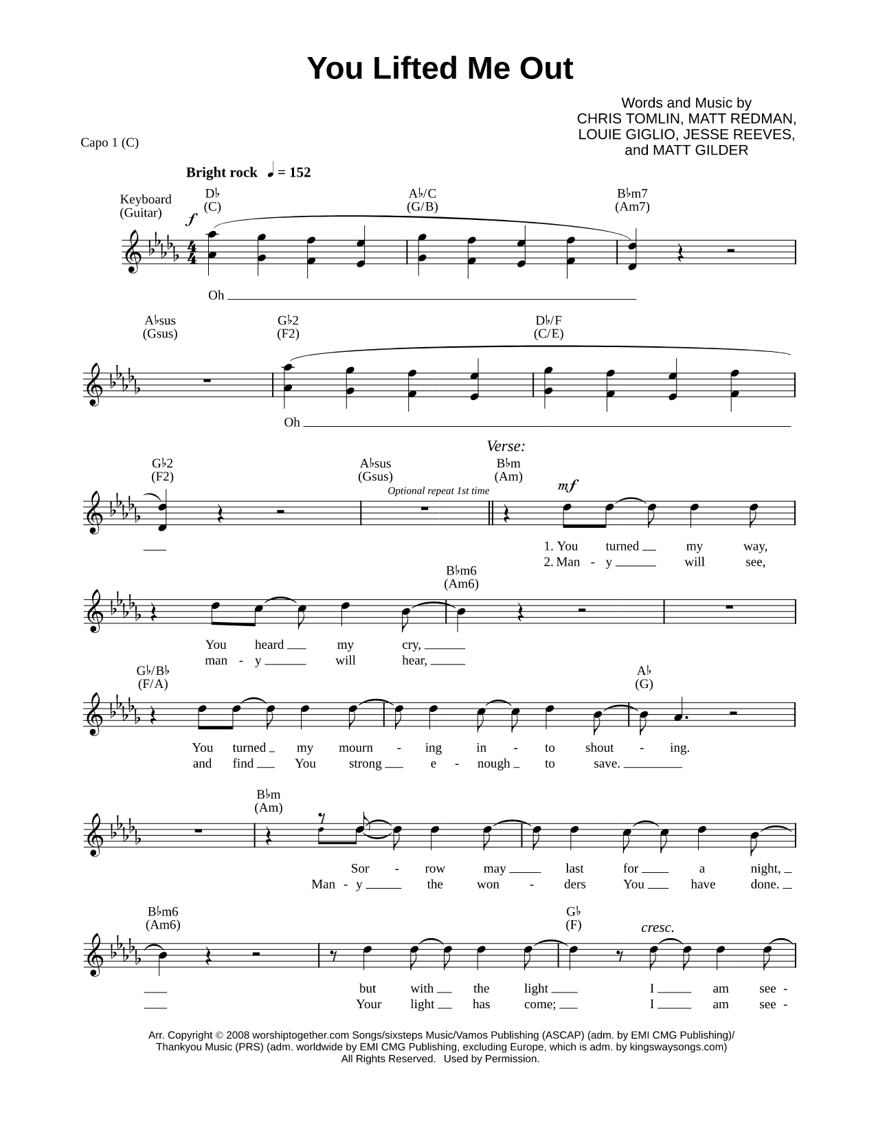 You Lifted Me Out