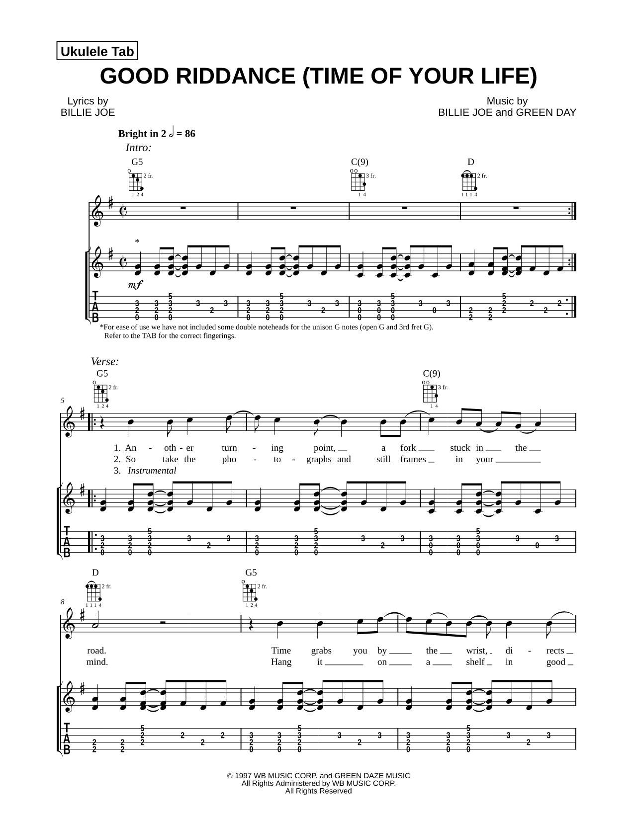 Good Riddance (Time of Your Life)