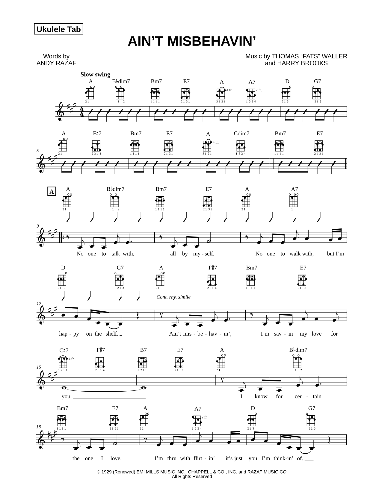 Ain't Misbehavin'