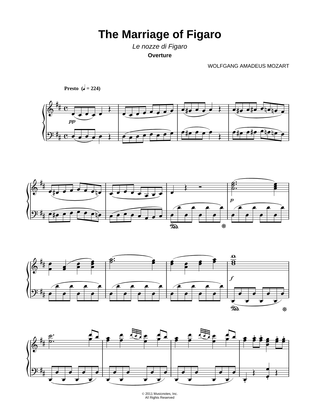 The Marriage of Figaro Overture