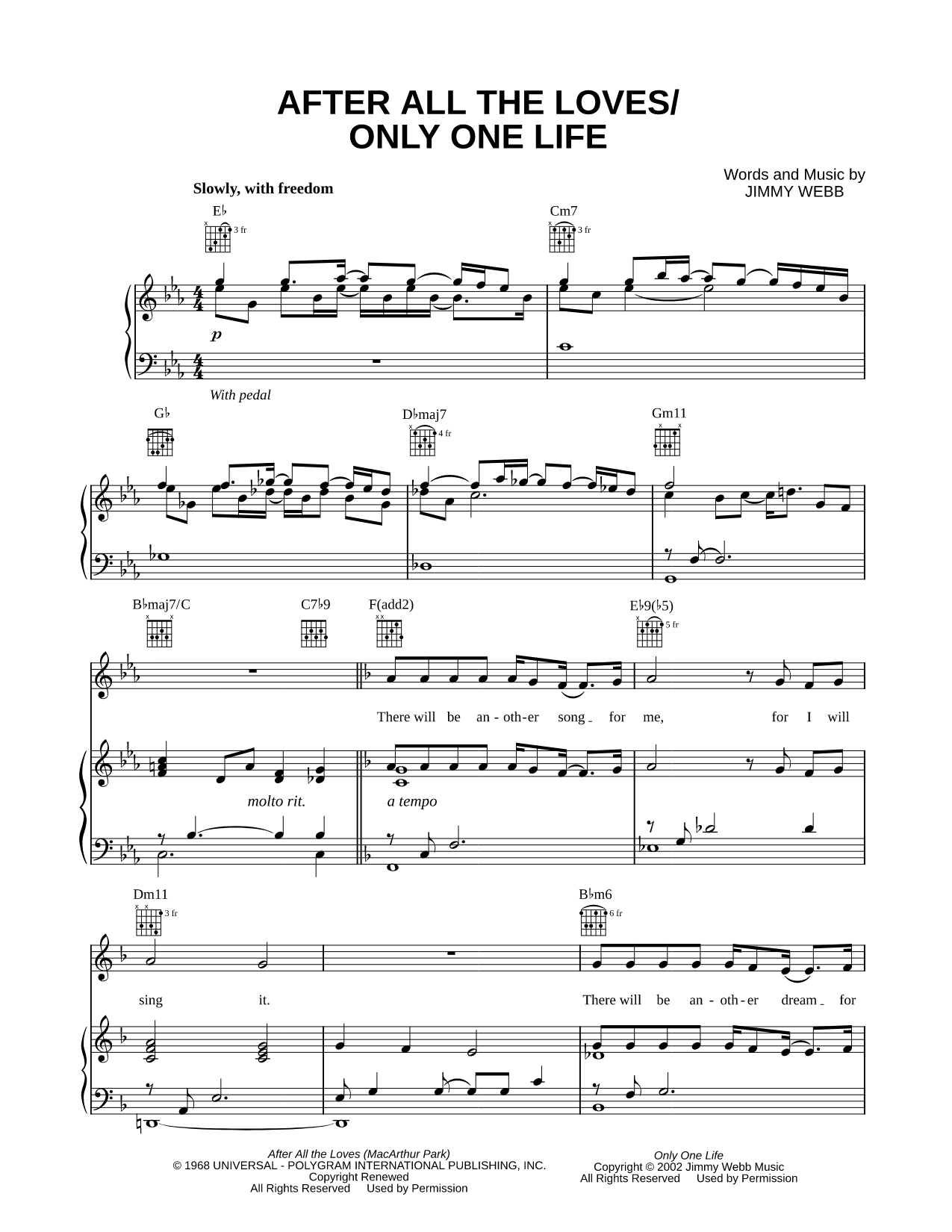 After All the Loves / Only One Life