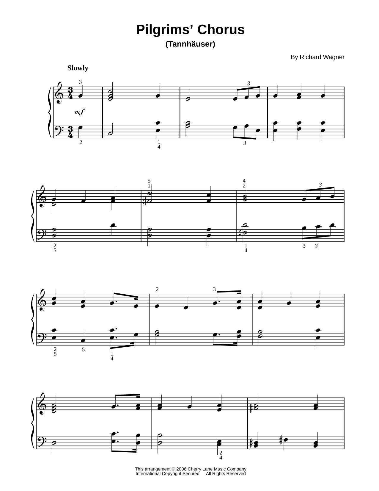 Pilgrims' Chorus