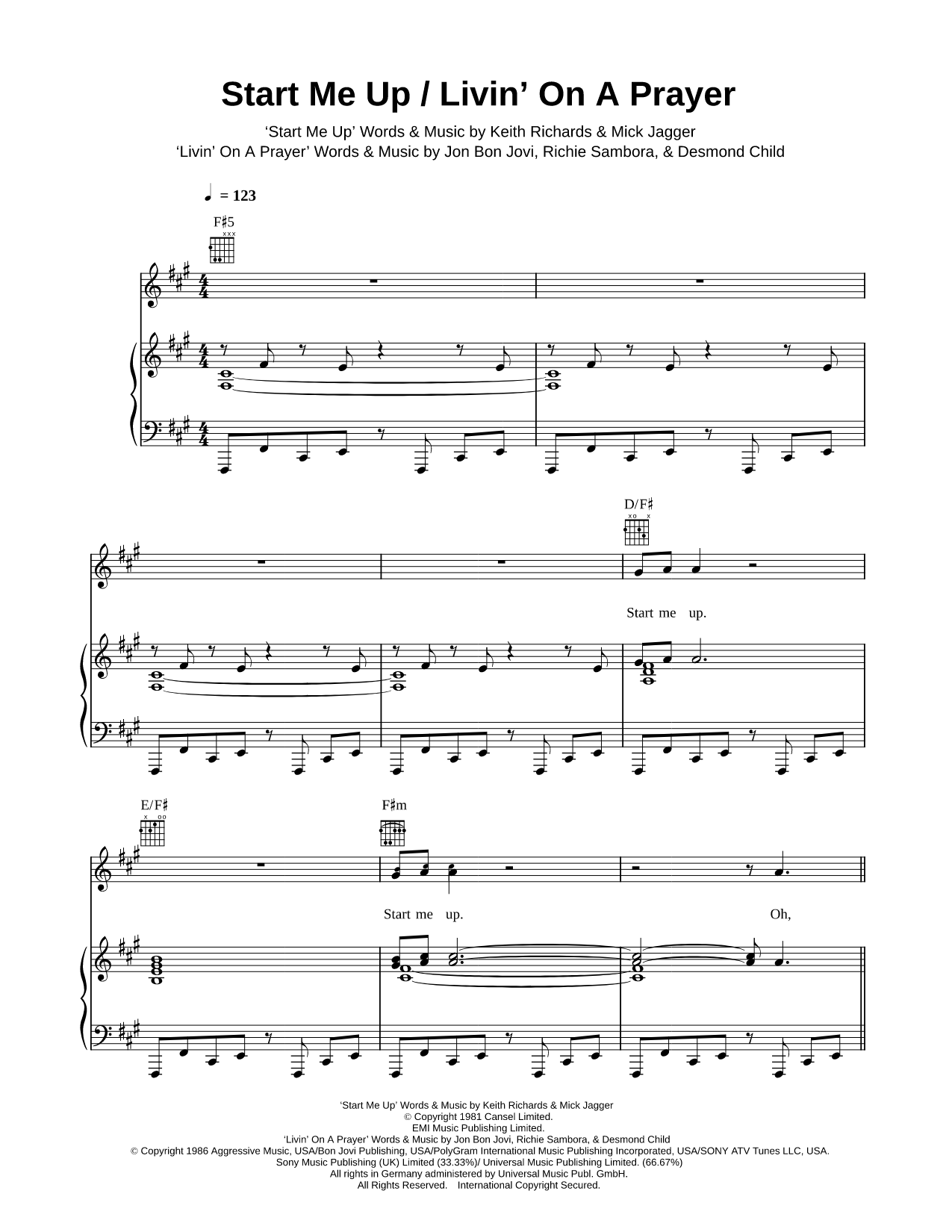 Start Me Up / Livin' on a Prayer
