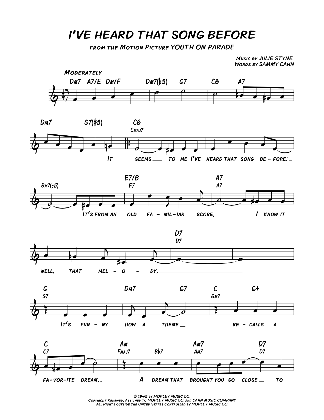 I've Heard That Song Before
