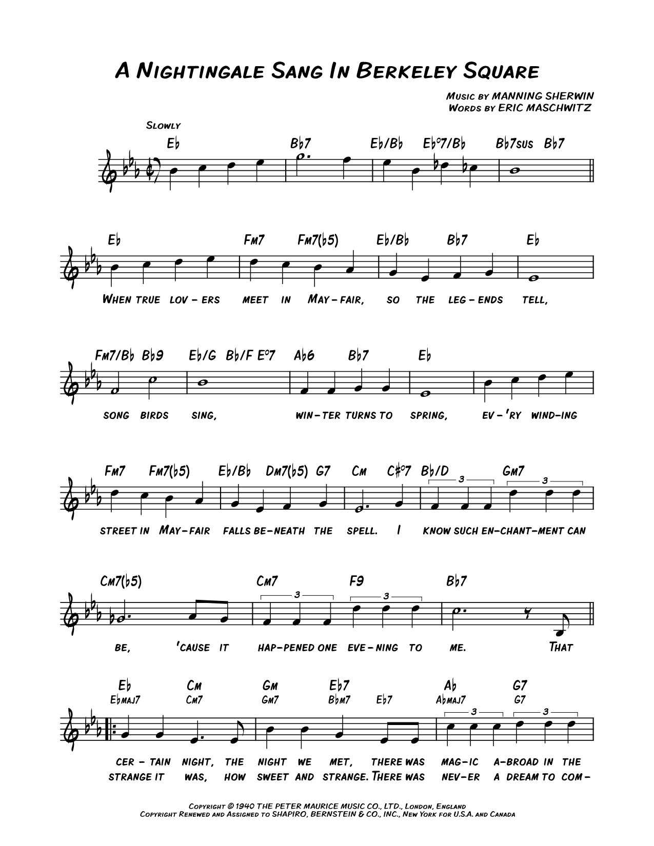 A Nightingale Sang in Berkeley Square