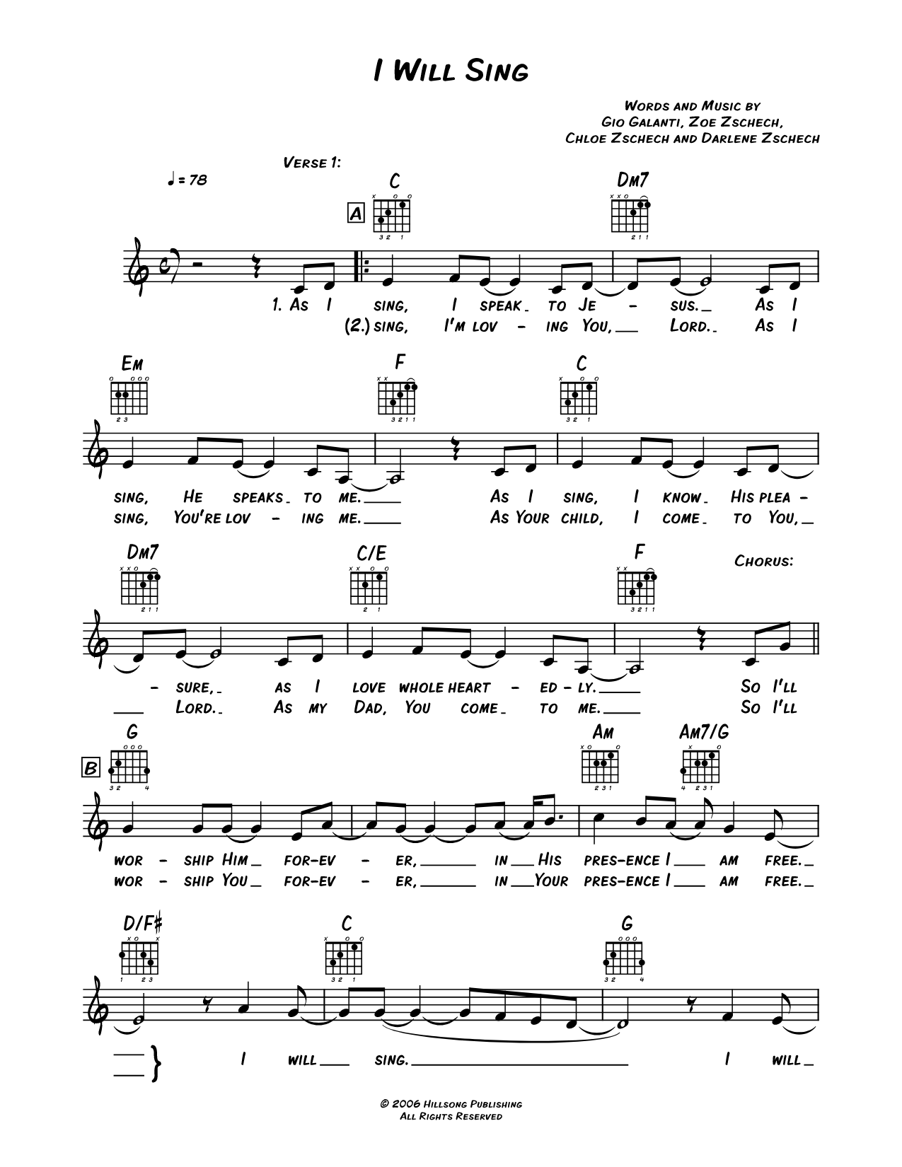 I Will Sing