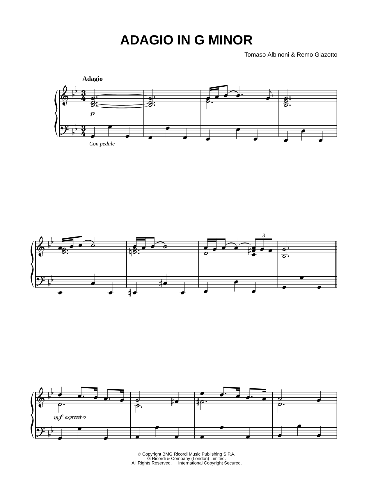 Adagio in G Minor