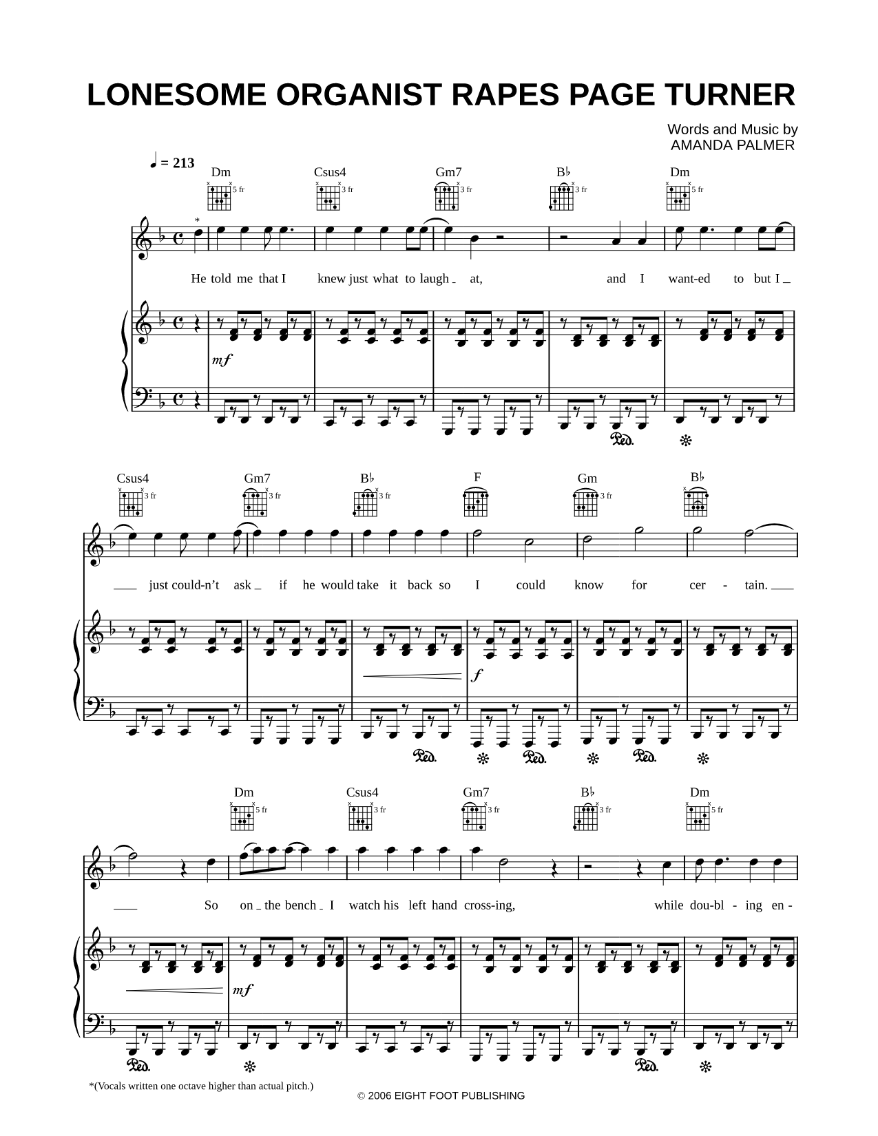 Lonesome Organist Rapes Page Turner