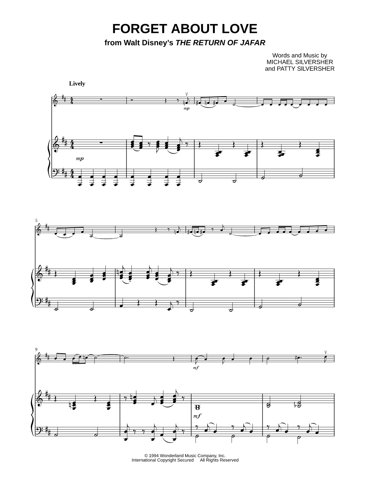 Forget About Love - Piano Accompaniment (Strings)