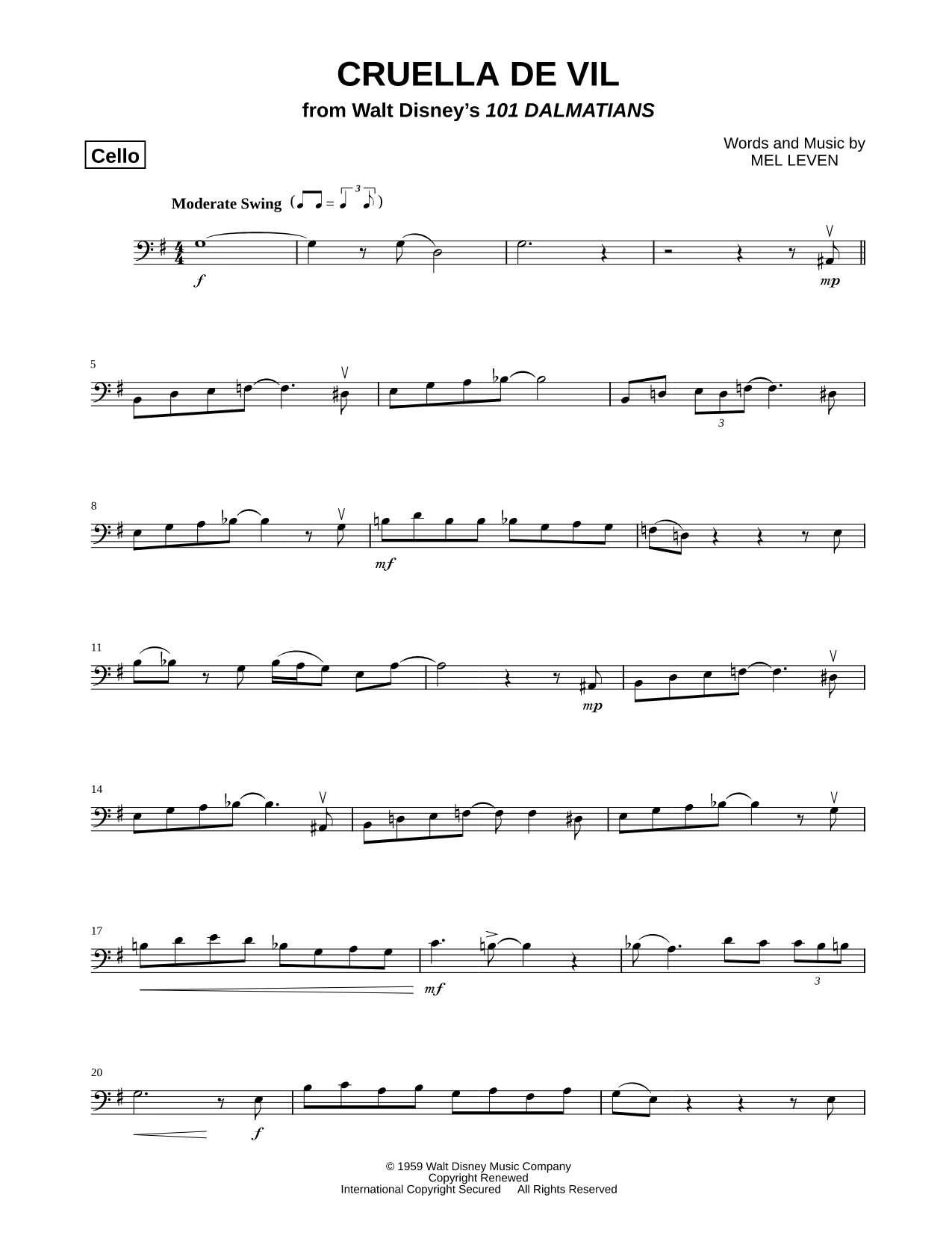 Cruella de Vil - Cello