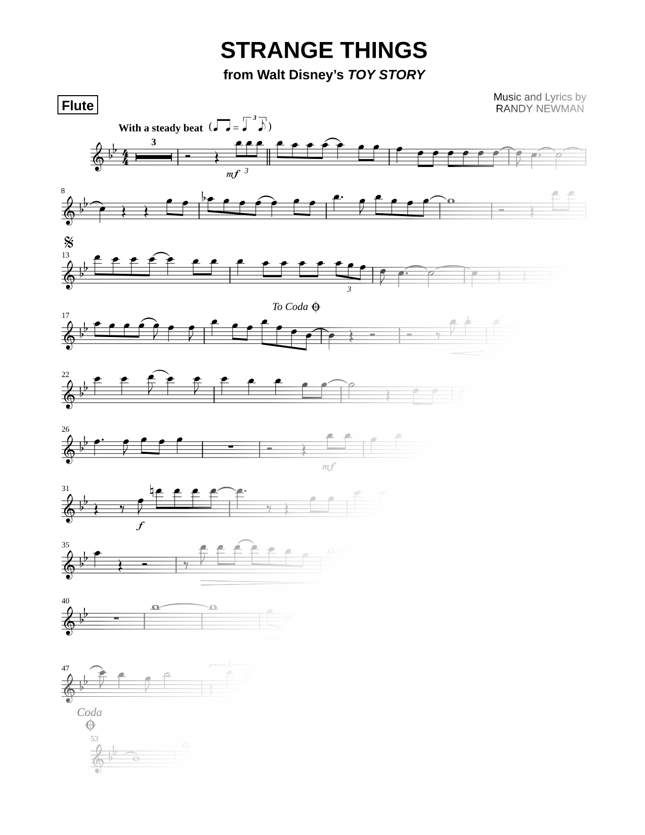 Strange Things - Flute