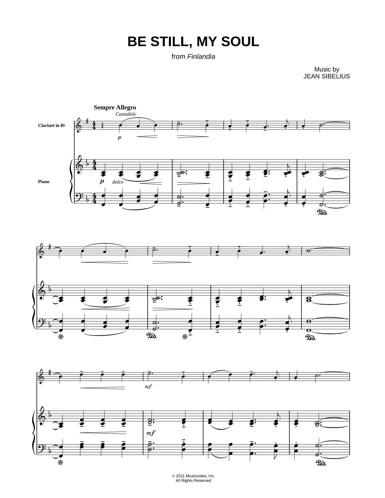 Be Still, My Soul - Piano Accompaniment