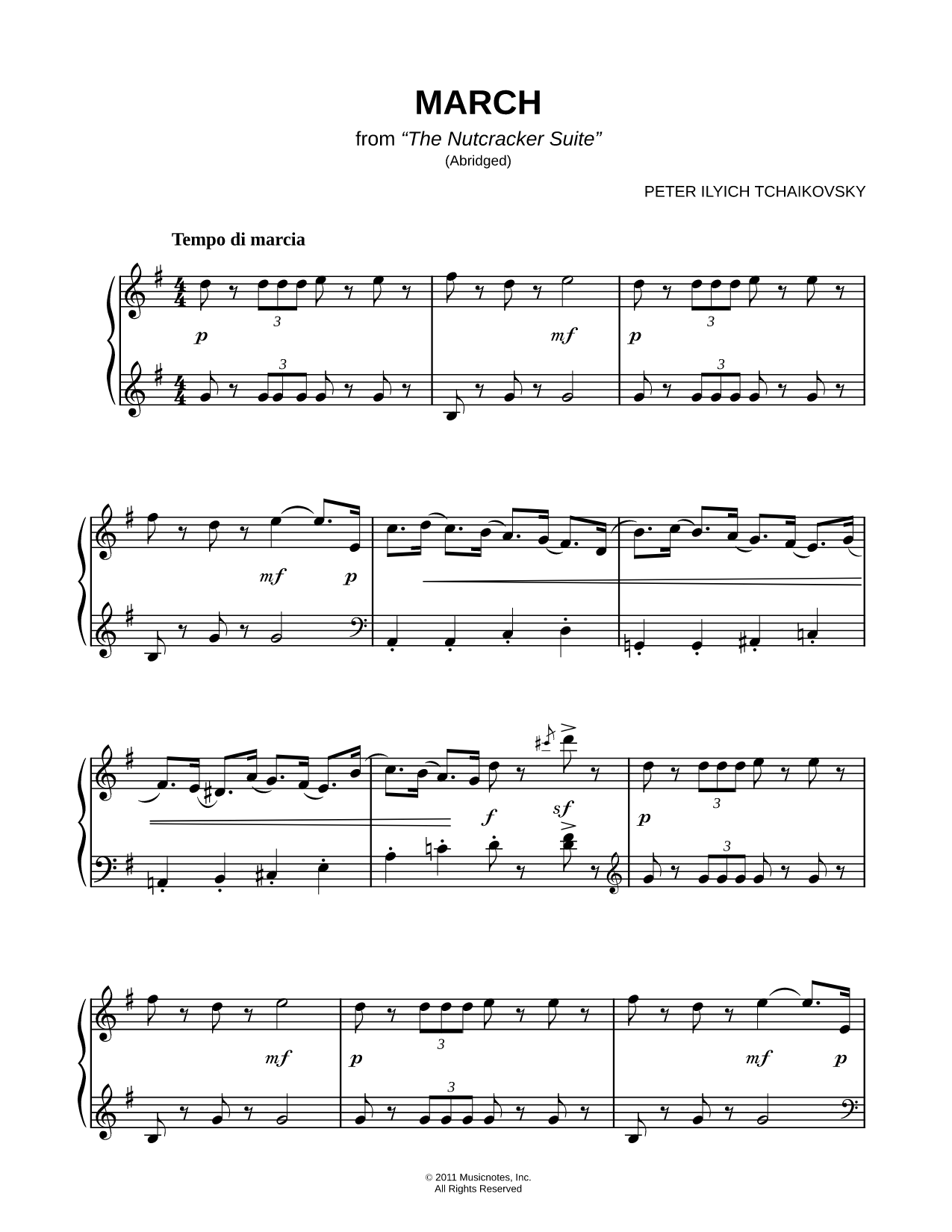March from The Nutcracker