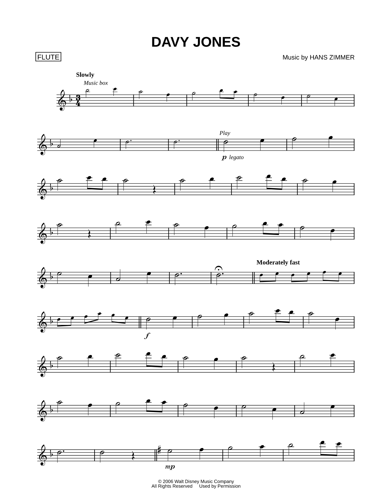 Davy Jones - Flute