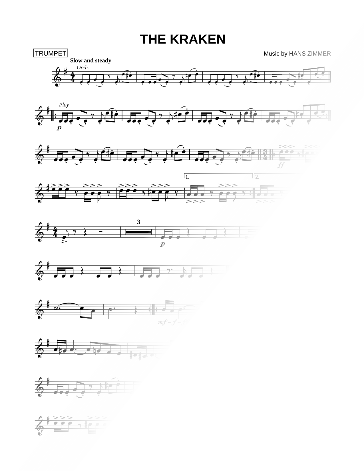 The Kraken - Trumpet