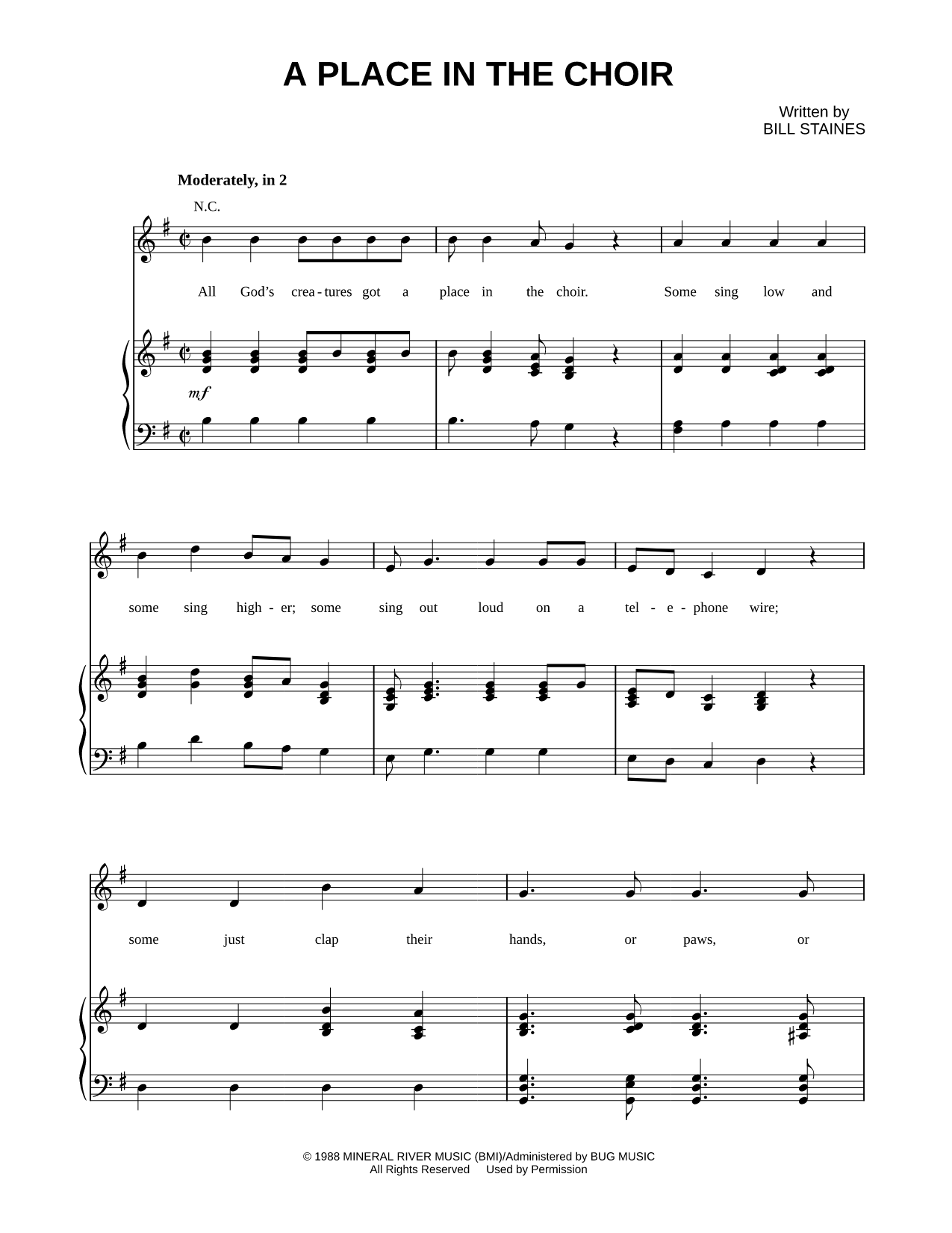 A Place In the Choir