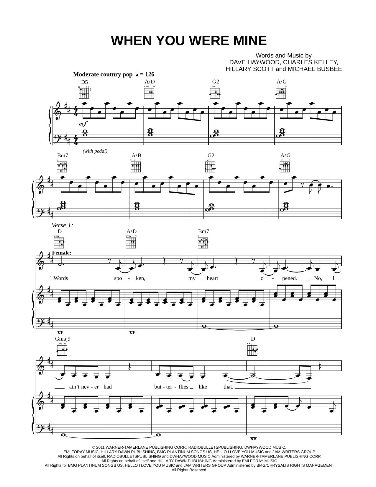 When You Were Mine